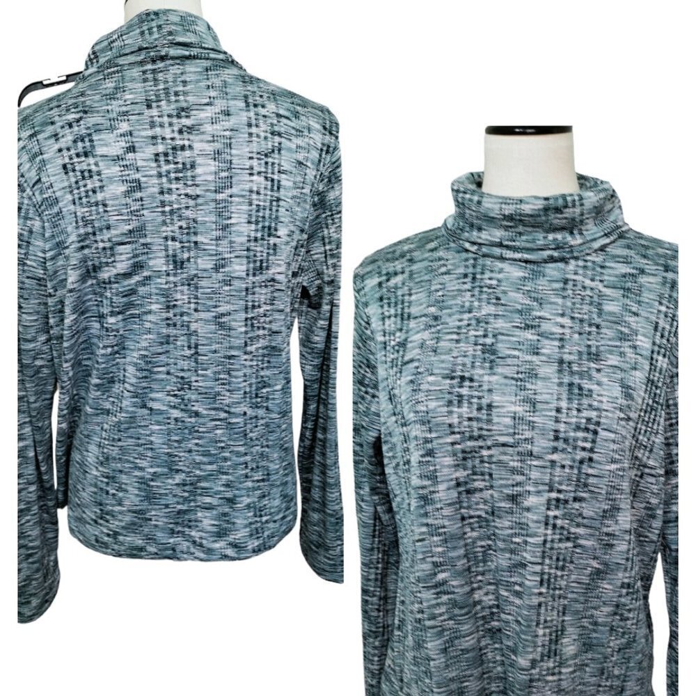 (#507)Knox Rose Green Knit Relaxed Turtleneck Sweatshirt Size XXL